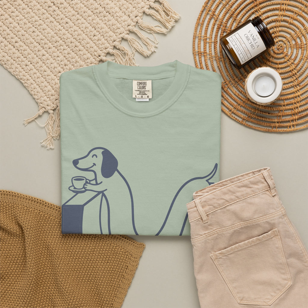 Copy of Long Dachshund Skateboard T-shirt | Skate Dog Illustration